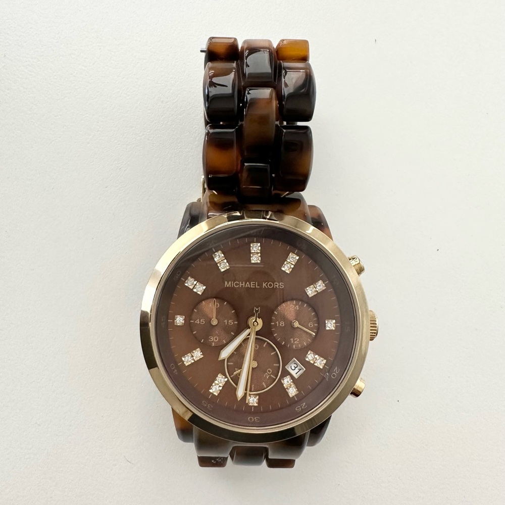 Michael Kors Women’s Chronograph Tortoise Watch